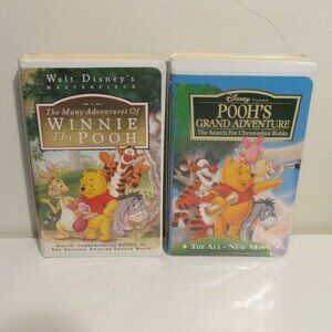 VHS Tapes - Winnie The Pooh adventures